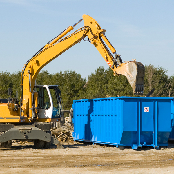 what size residential dumpster rentals are available in Marathon Shores FL